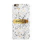 Personalised Ink Splatter Gold iPhone 6 Plus 3D Snap Case on Gold Phone
