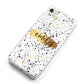 Personalised Ink Splatter Gold iPhone 8 Bumper Case on Silver iPhone Alternative Image