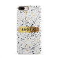 Personalised Ink Splatter Gold iPhone 8 Plus 3D Snap Case on Gold Phone
