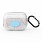 Personalised Ink Splatter Mulitcoloured AirPods Pro Glitter Case