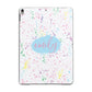 Personalised Ink Splatter Mulitcoloured Apple iPad Grey Case