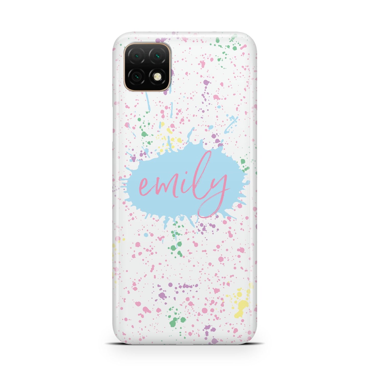 Personalised Ink Splatter Mulitcoloured Huawei Enjoy 20 Phone Case
