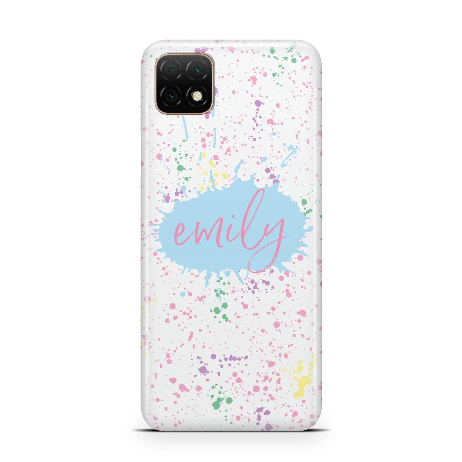 Personalised Ink Splatter Mulitcoloured Huawei Enjoy 20 Phone Case