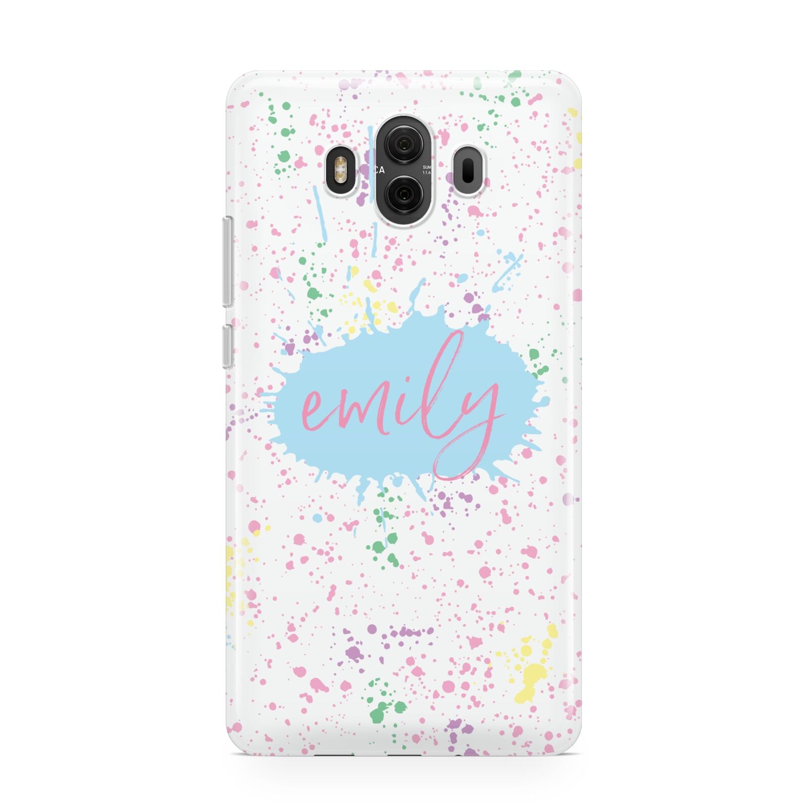 Personalised Ink Splatter Mulitcoloured Huawei Mate 10 Protective Phone Case