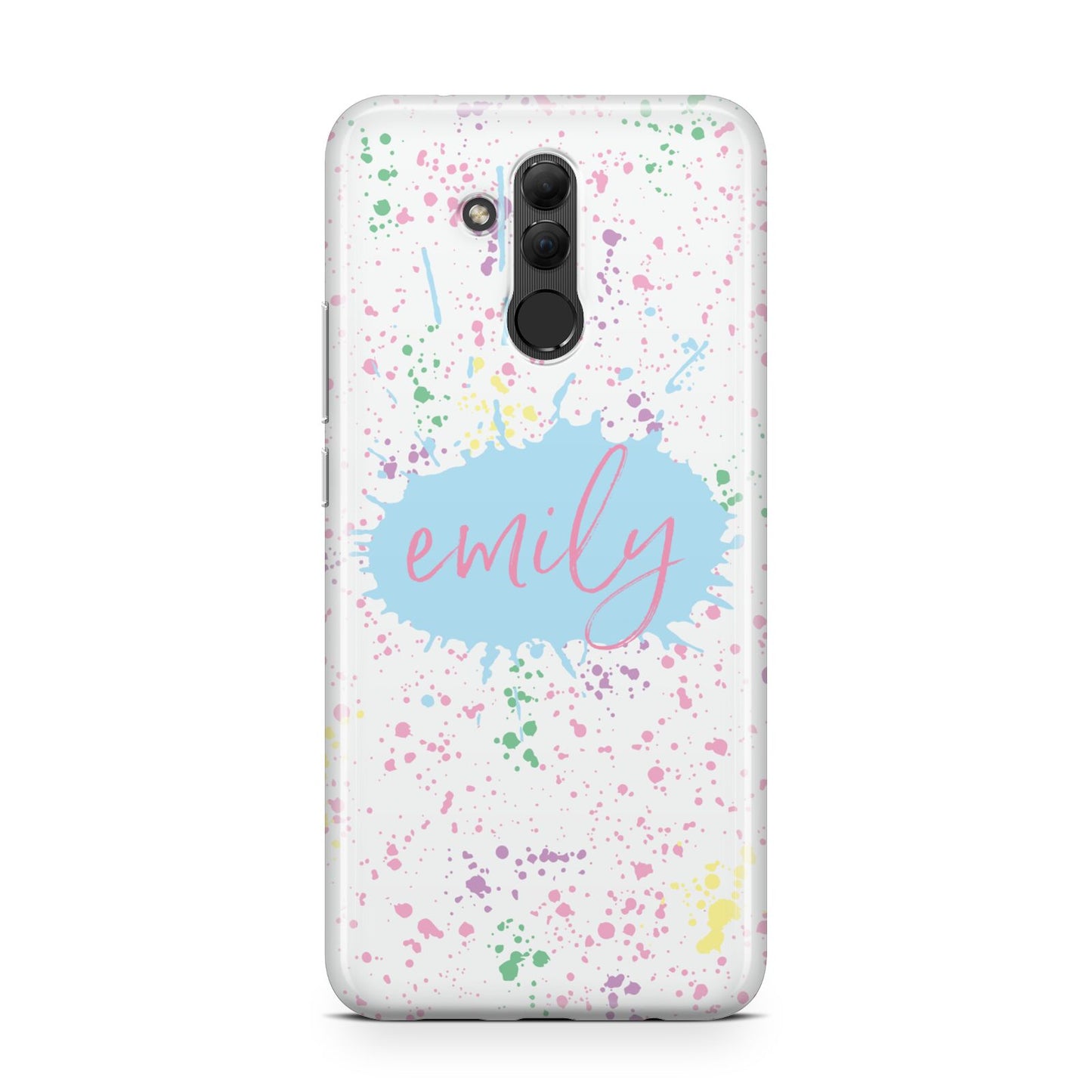 Personalised Ink Splatter Mulitcoloured Huawei Mate 20 Lite