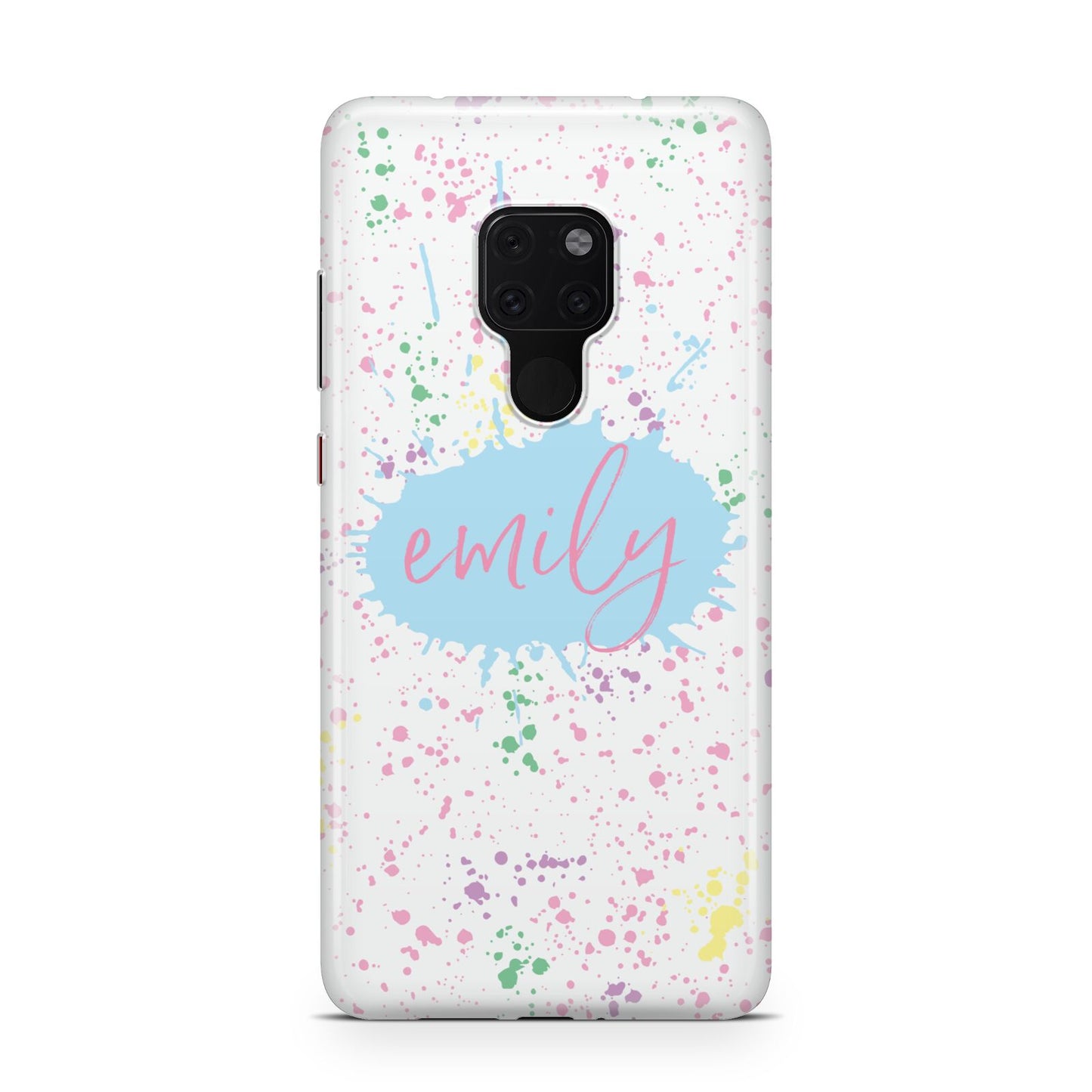 Personalised Ink Splatter Mulitcoloured Huawei Mate 20 Phone Case