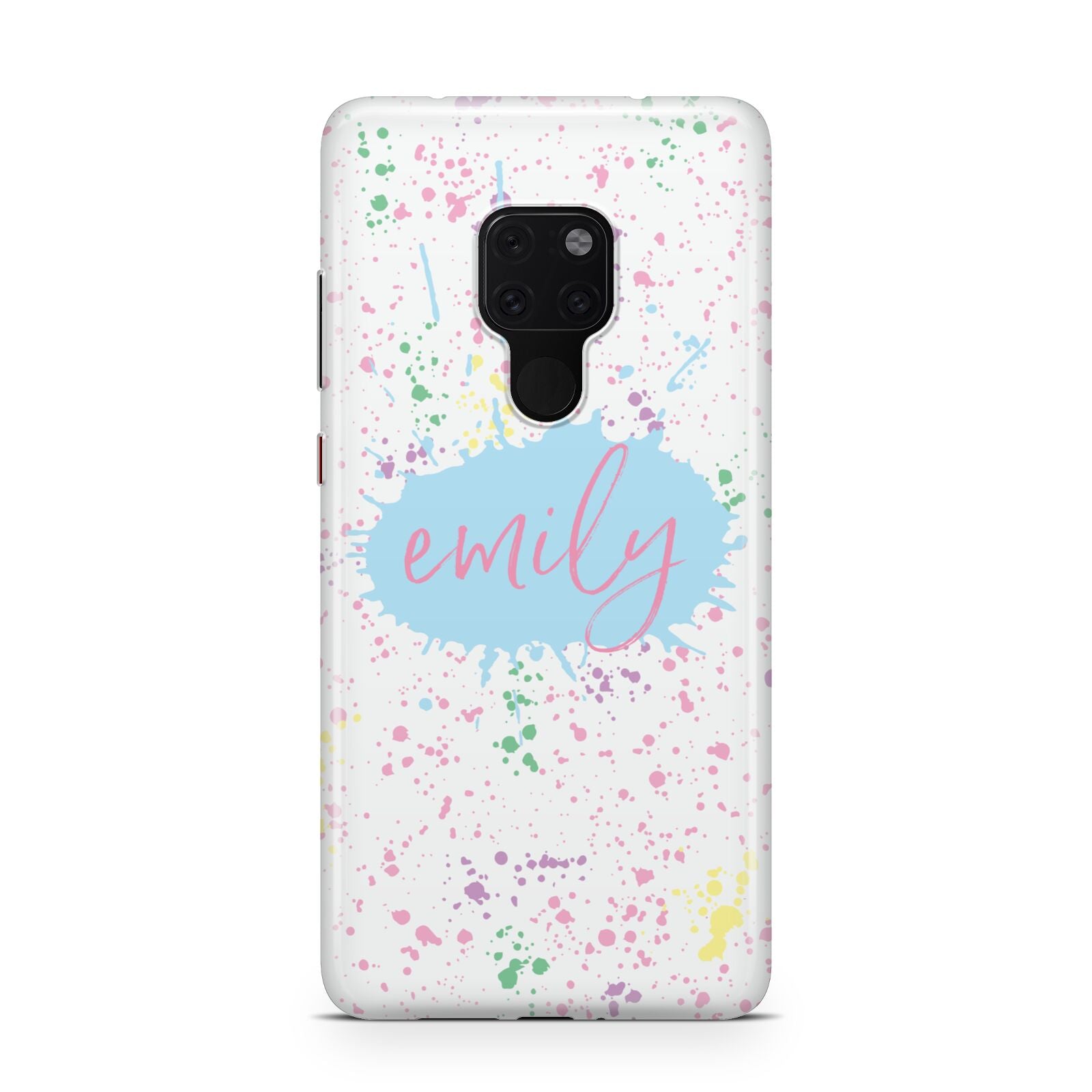 Personalised Ink Splatter Mulitcoloured Huawei Mate 20 Phone Case