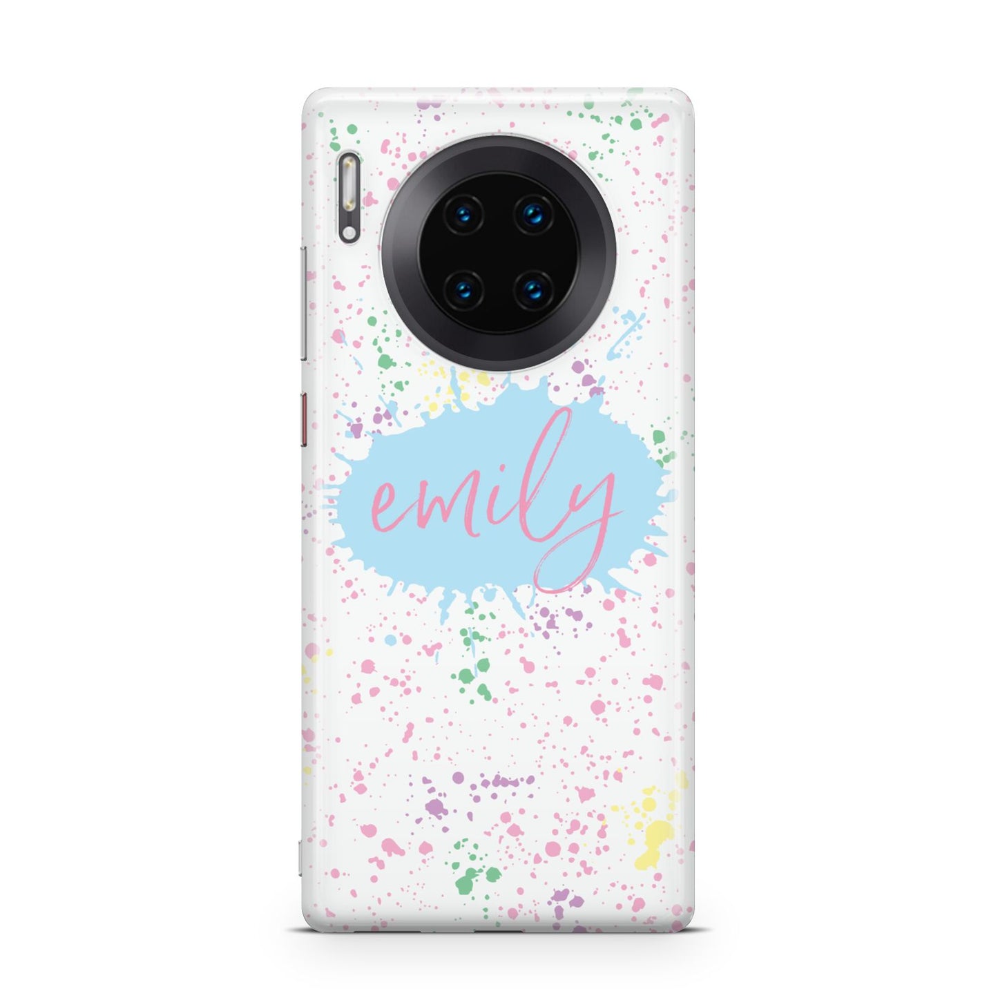 Personalised Ink Splatter Mulitcoloured Huawei Mate 30 Pro Phone Case