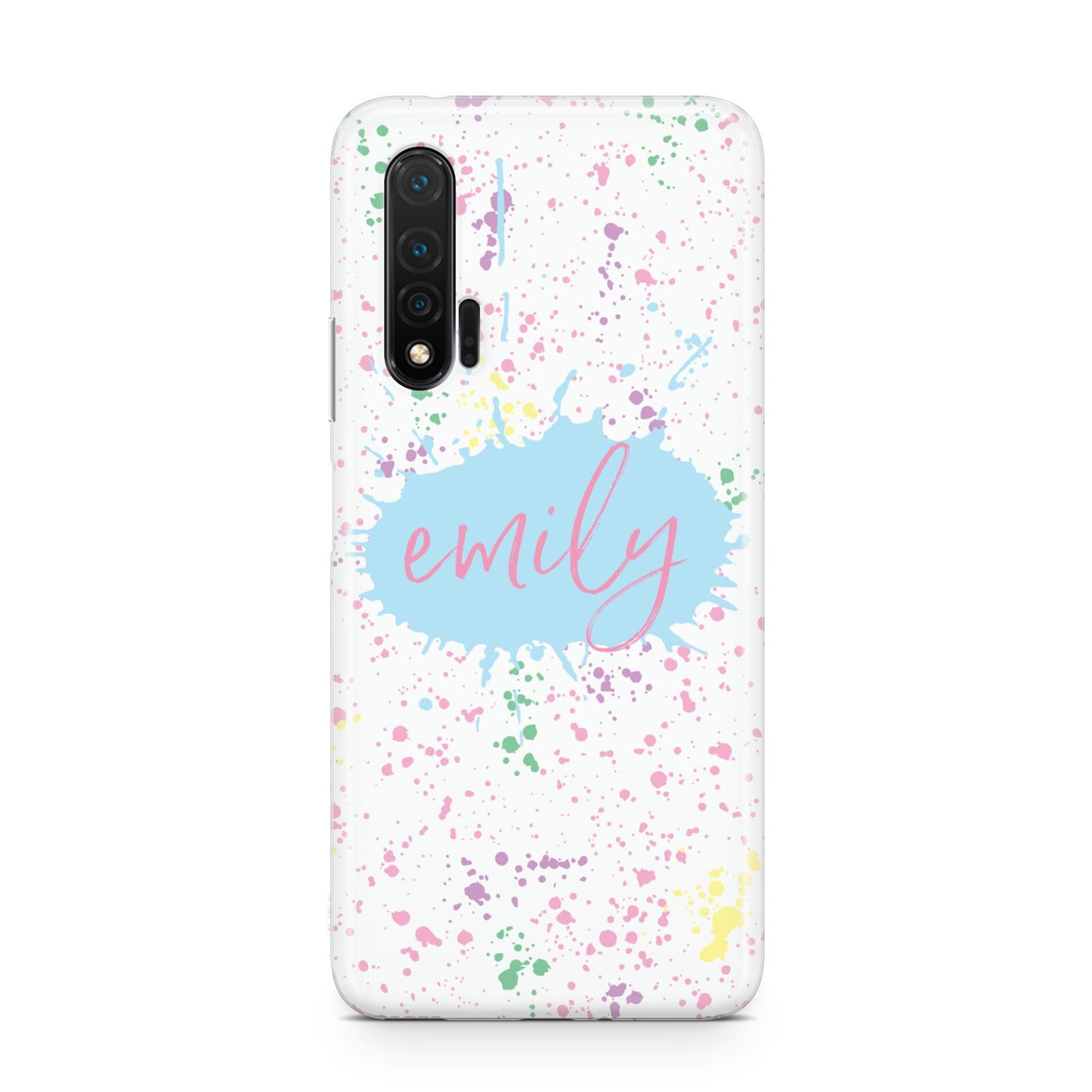 Personalised Ink Splatter Mulitcoloured Huawei Nova 6 Phone Case