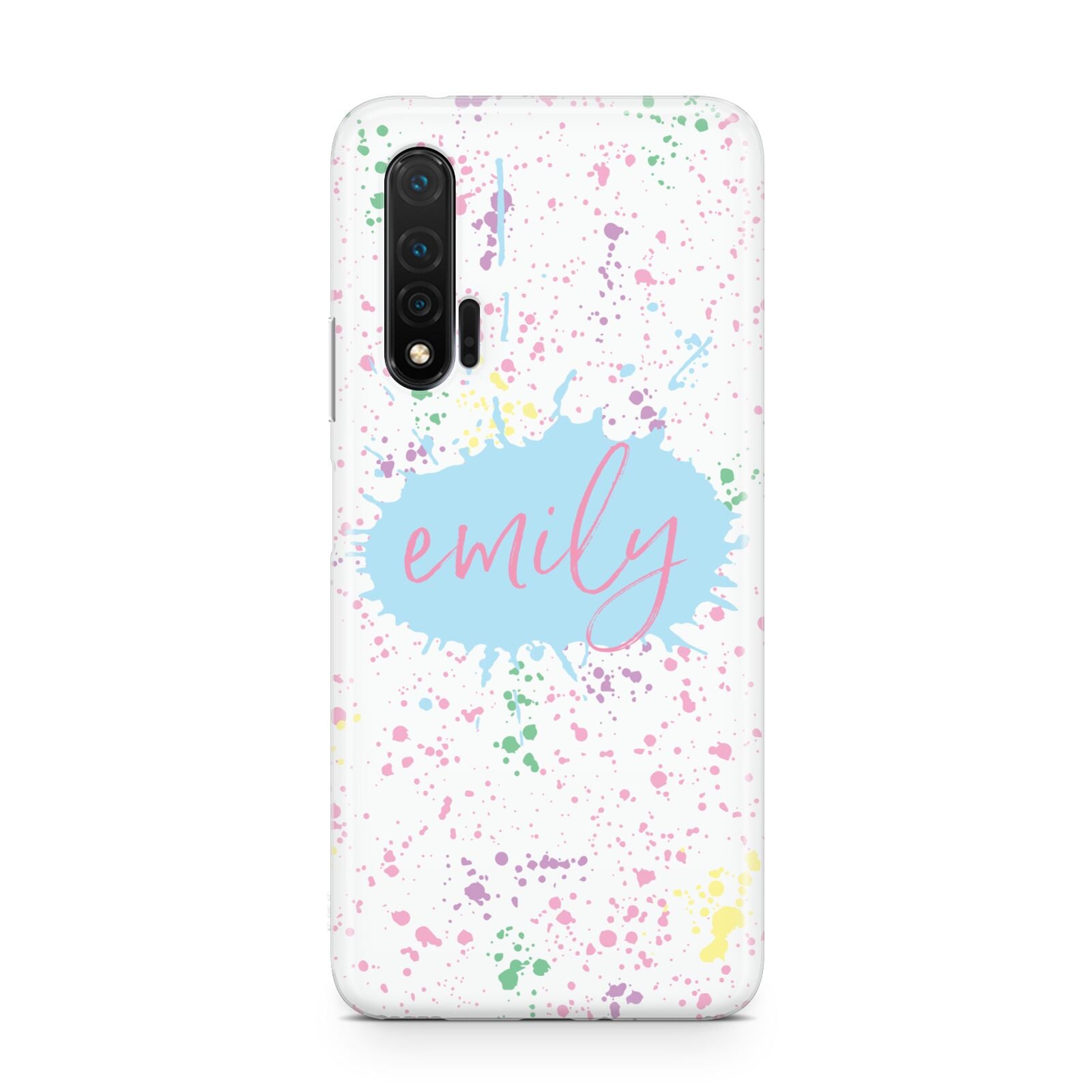 Personalised Ink Splatter Mulitcoloured Huawei Nova 6 Phone Case