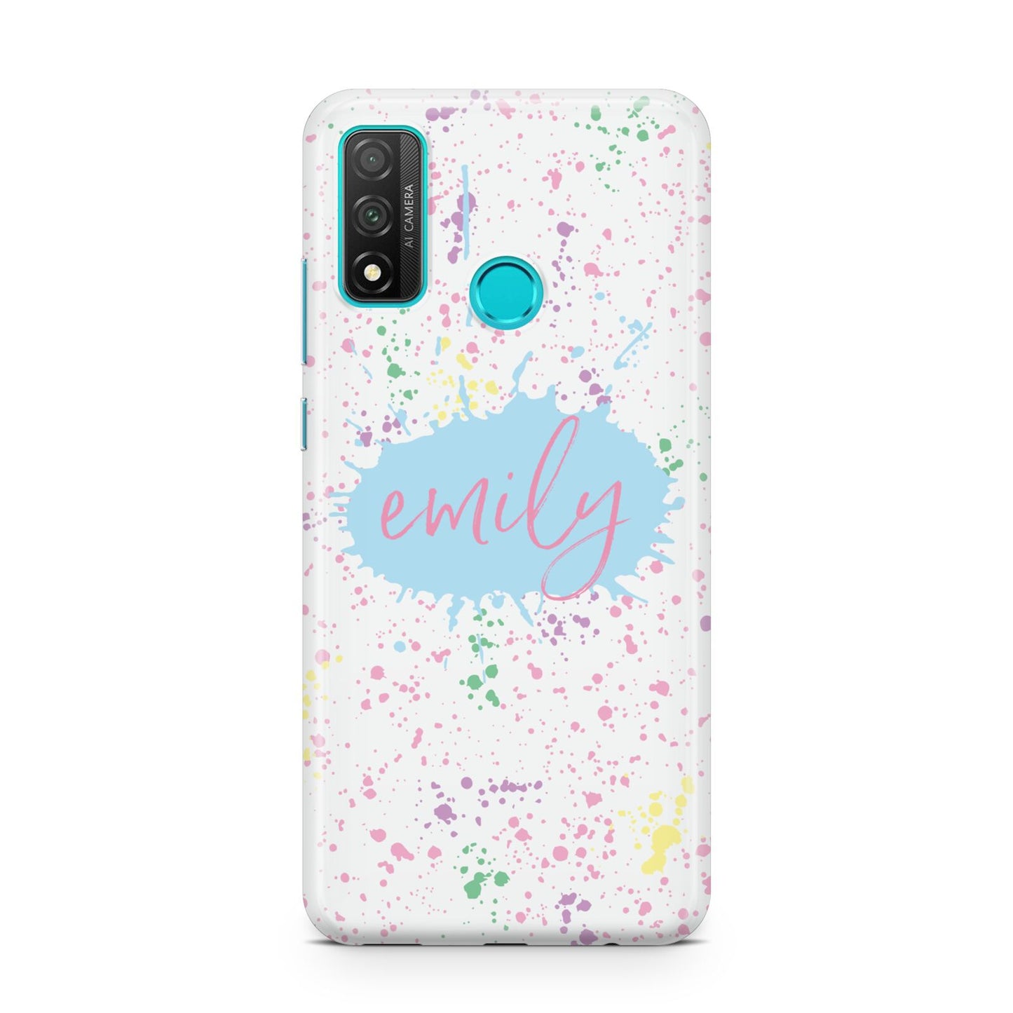 Personalised Ink Splatter Mulitcoloured Huawei P Smart 2020