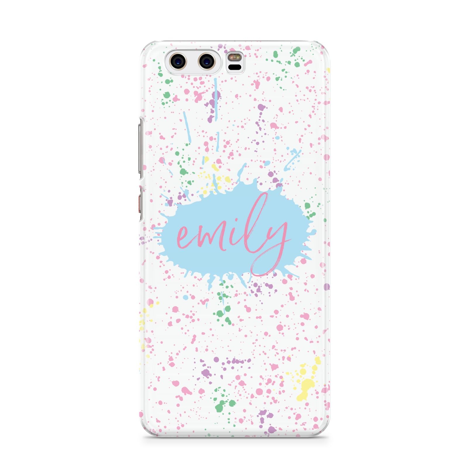 Personalised Ink Splatter Mulitcoloured Huawei P10 Phone Case