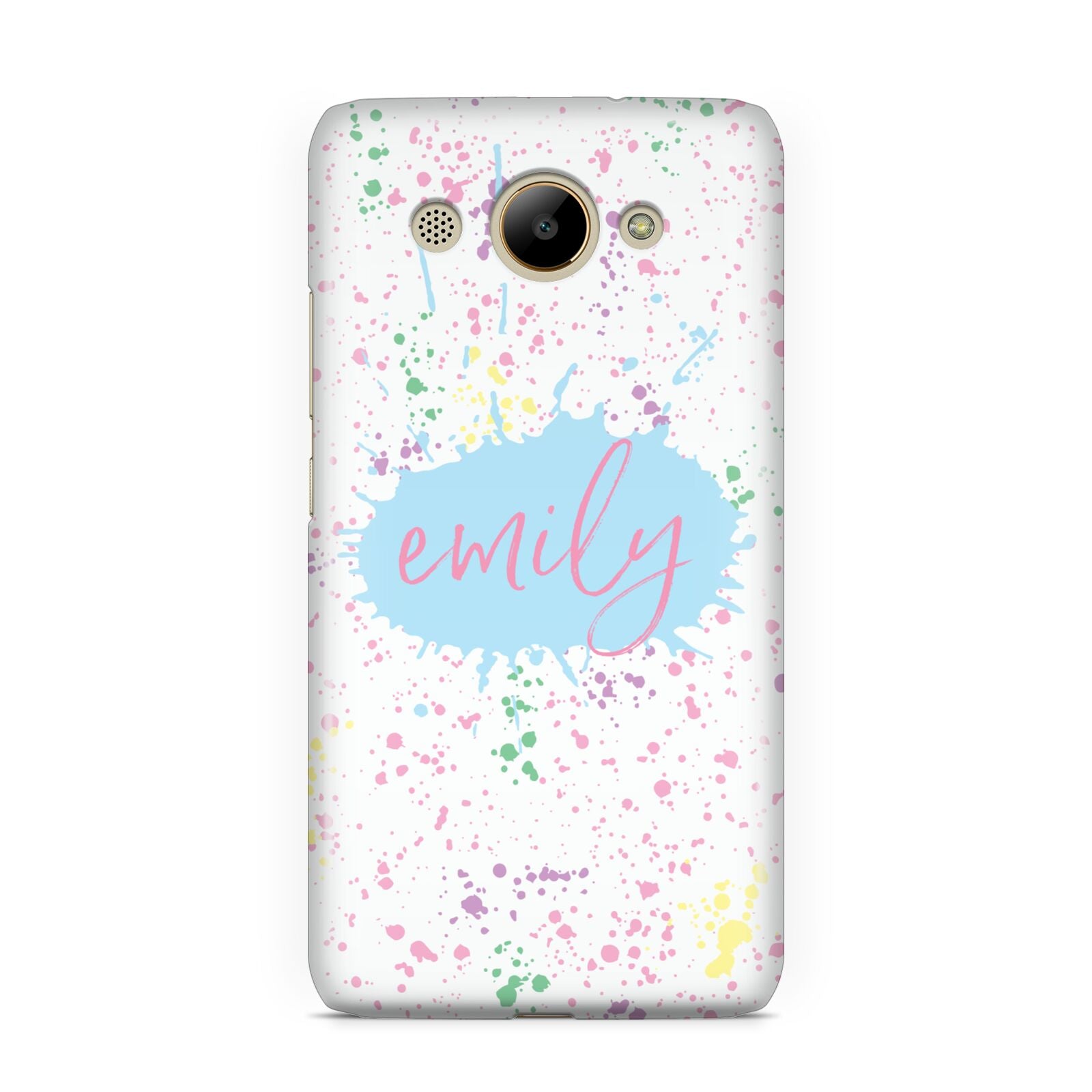 Personalised Ink Splatter Mulitcoloured Huawei Y3 2017