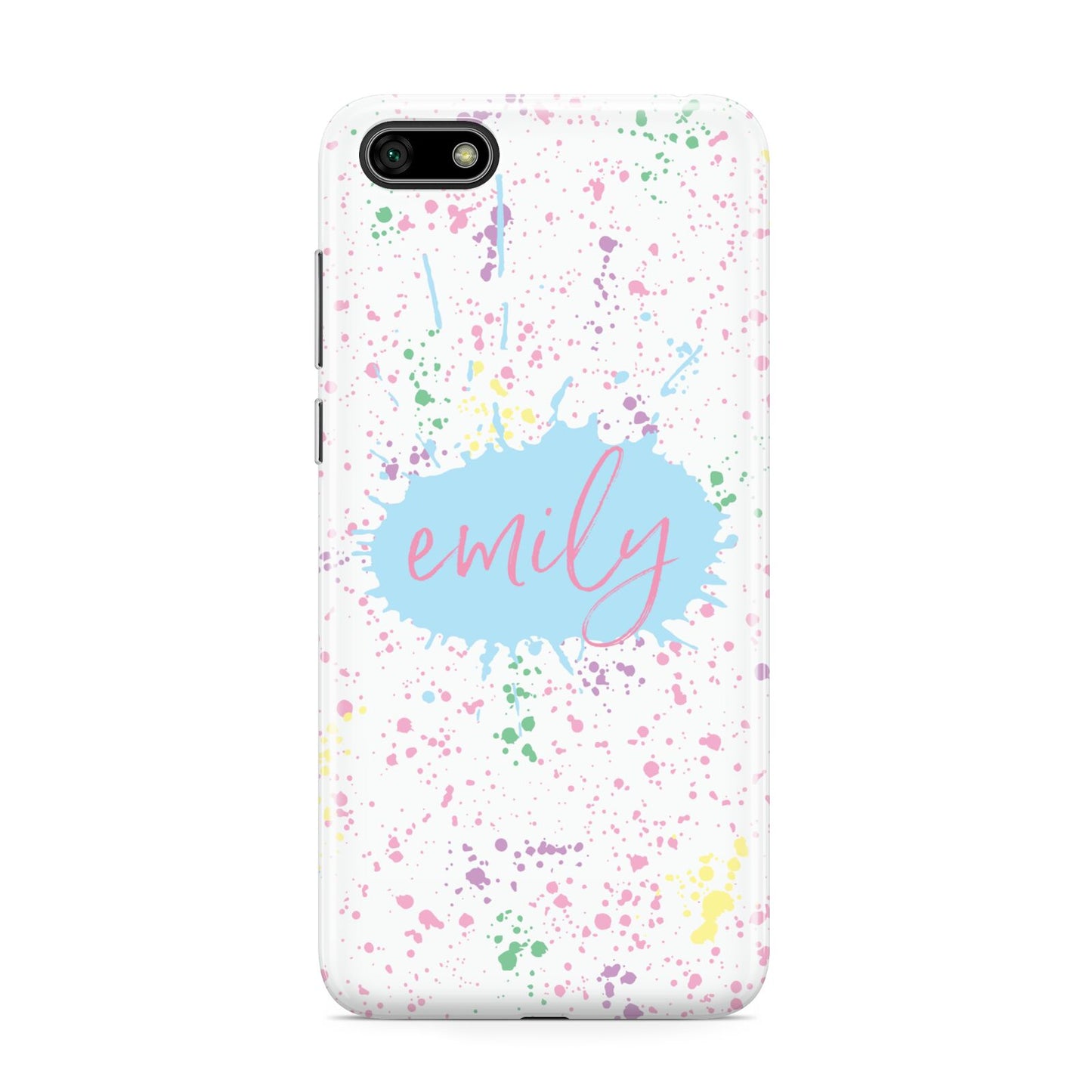 Personalised Ink Splatter Mulitcoloured Huawei Y5 Prime 2018 Phone Case