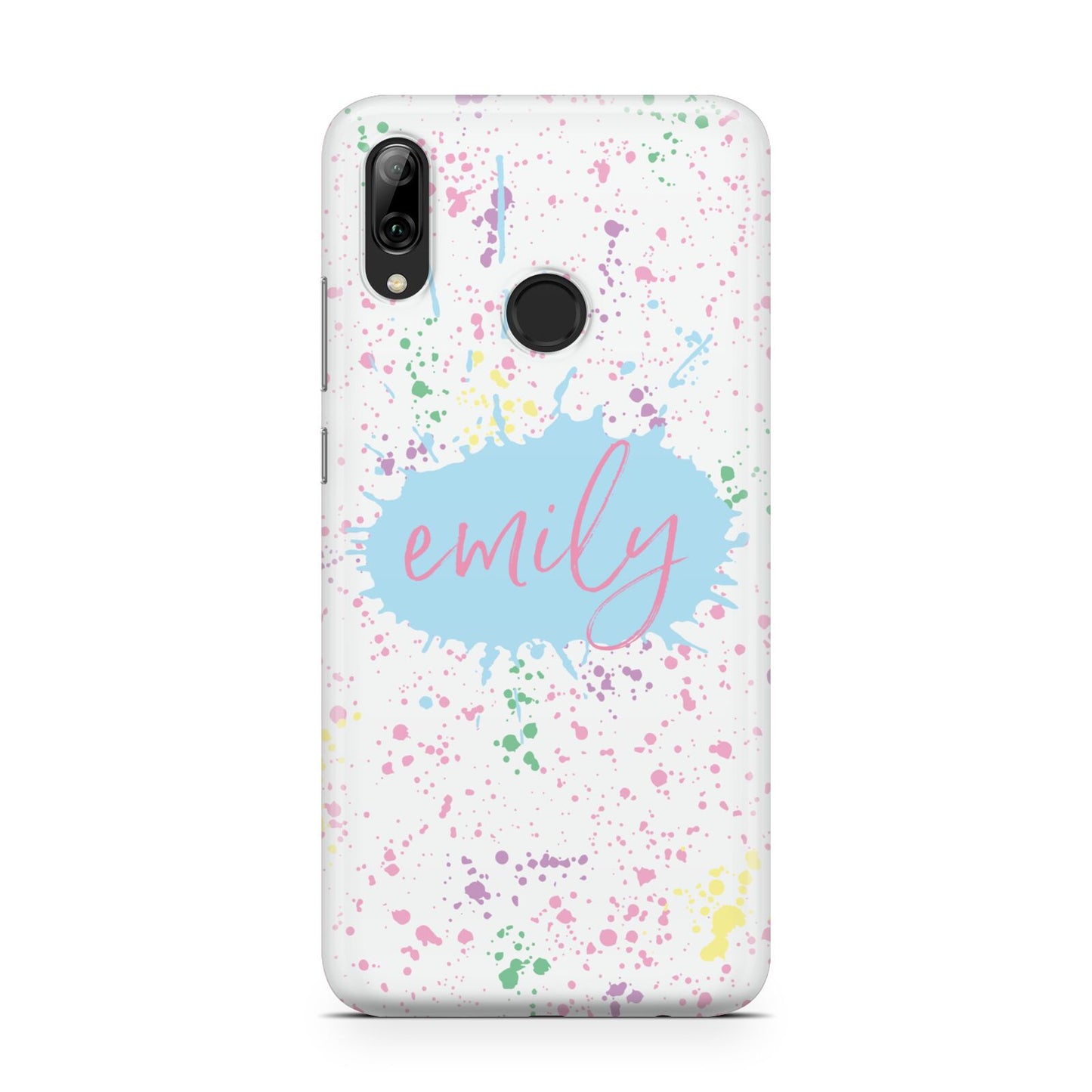 Personalised Ink Splatter Mulitcoloured Huawei Y7 2019