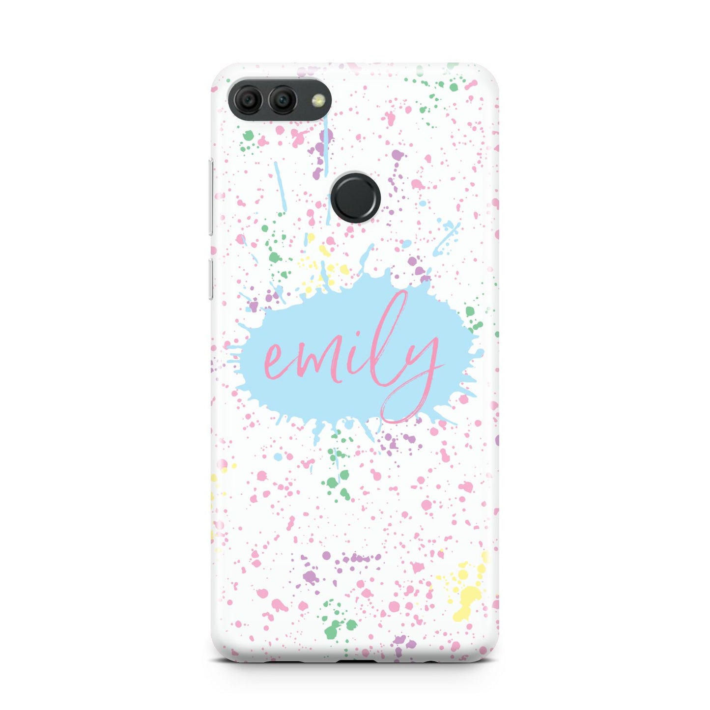 Personalised Ink Splatter Mulitcoloured Huawei Y9 2018