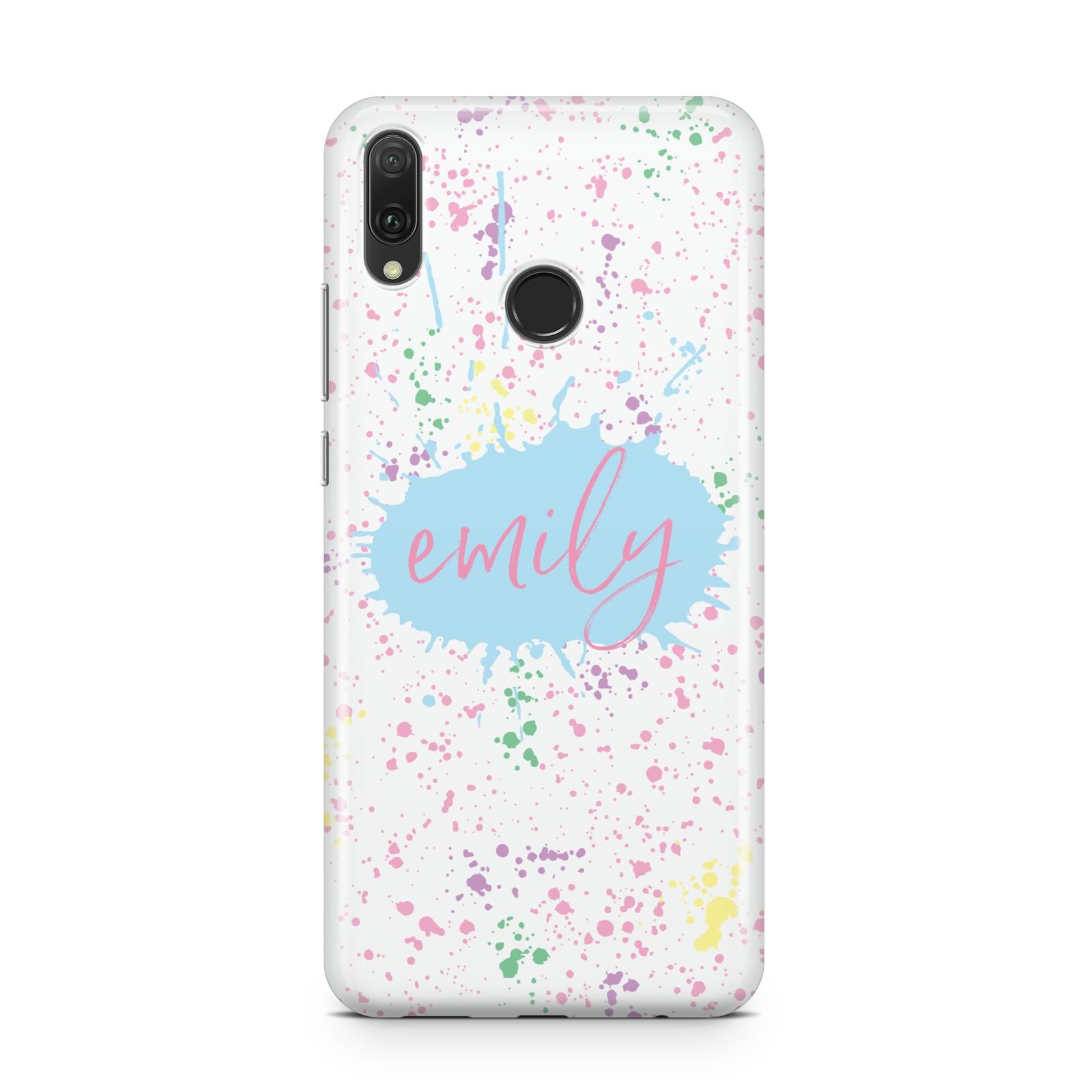 Personalised Ink Splatter Mulitcoloured Huawei Y9 2019