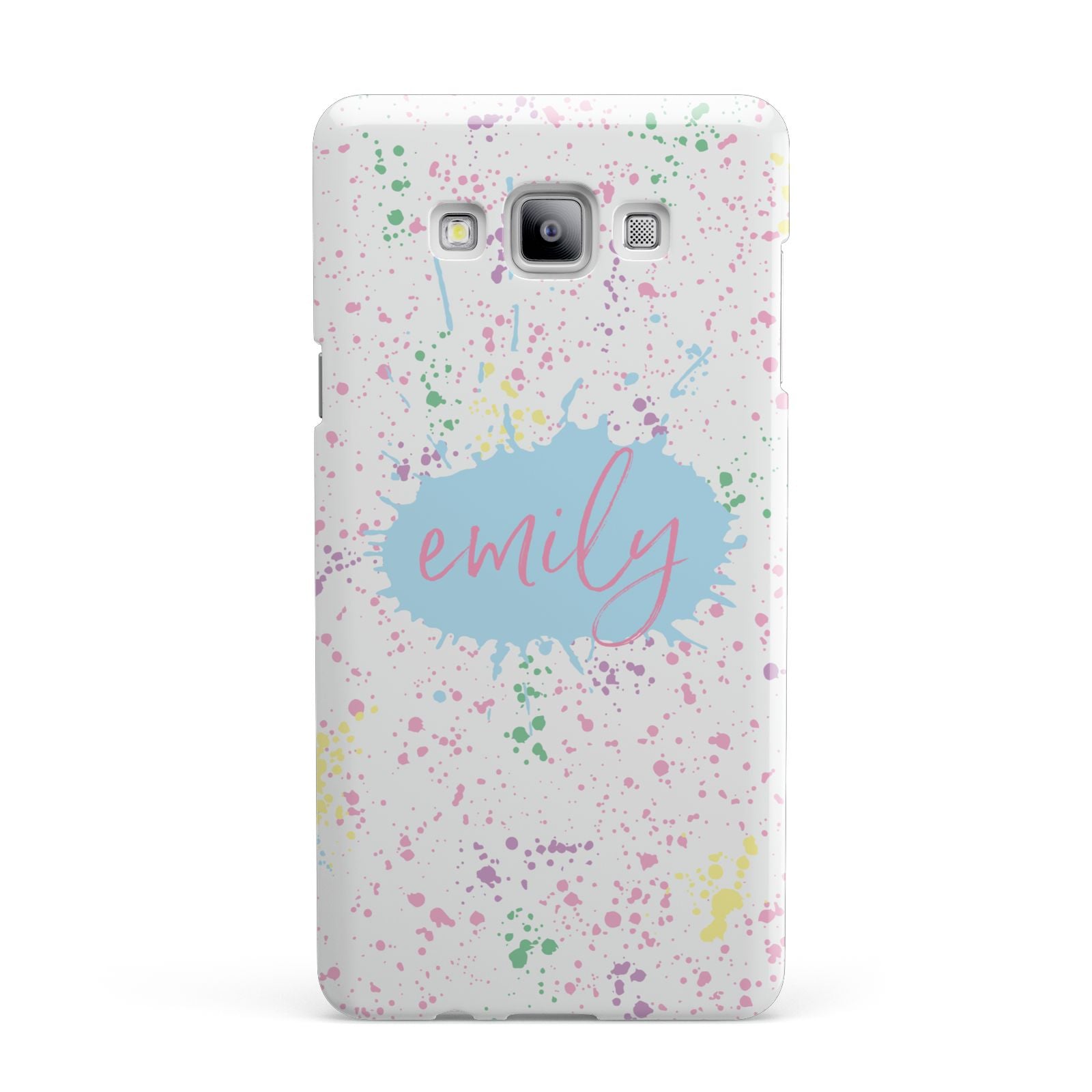 Personalised Ink Splatter Mulitcoloured Samsung Galaxy A7 2015 Case