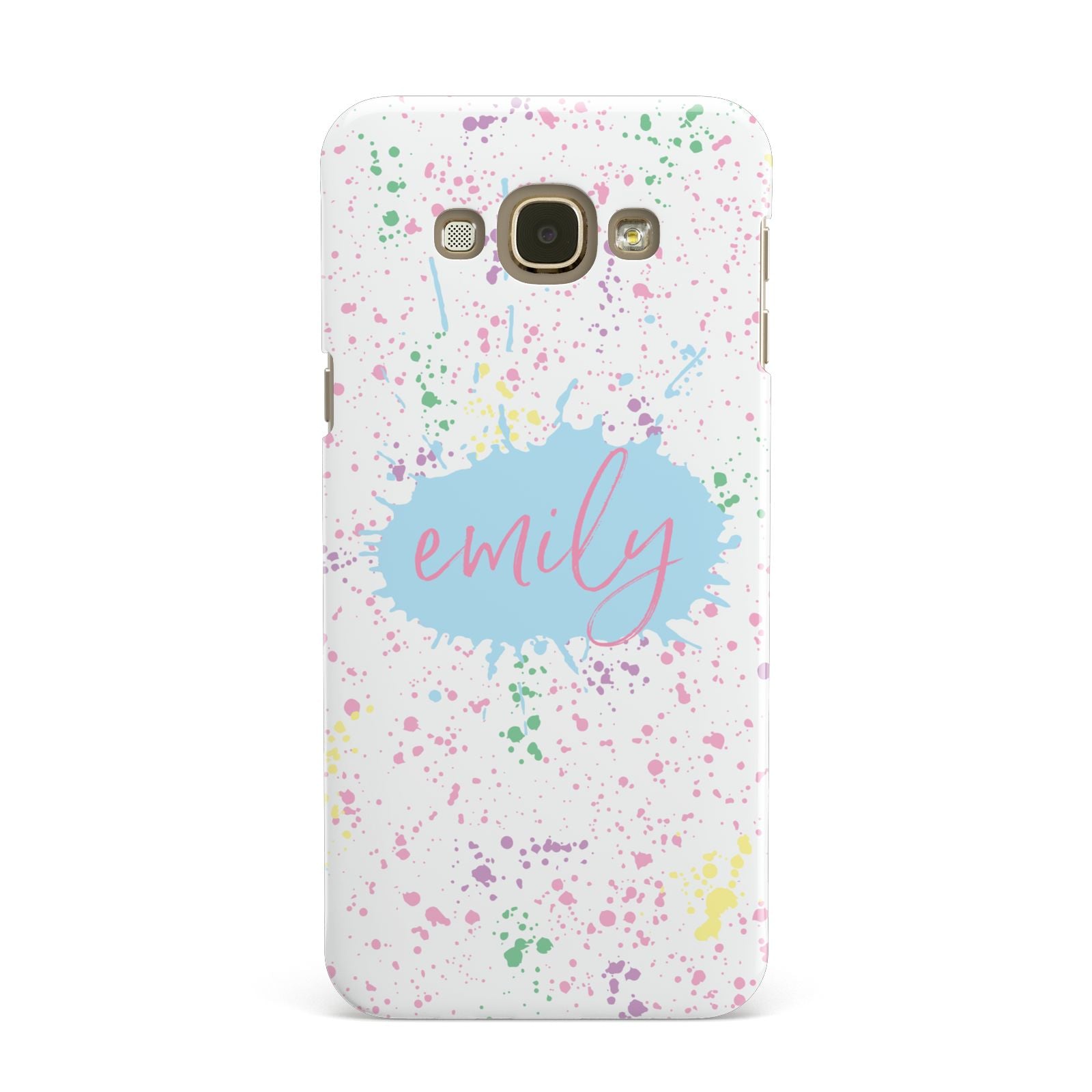 Personalised Ink Splatter Mulitcoloured Samsung Galaxy A8 Case