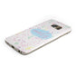 Personalised Ink Splatter Mulitcoloured Samsung Galaxy Case Bottom Cutout