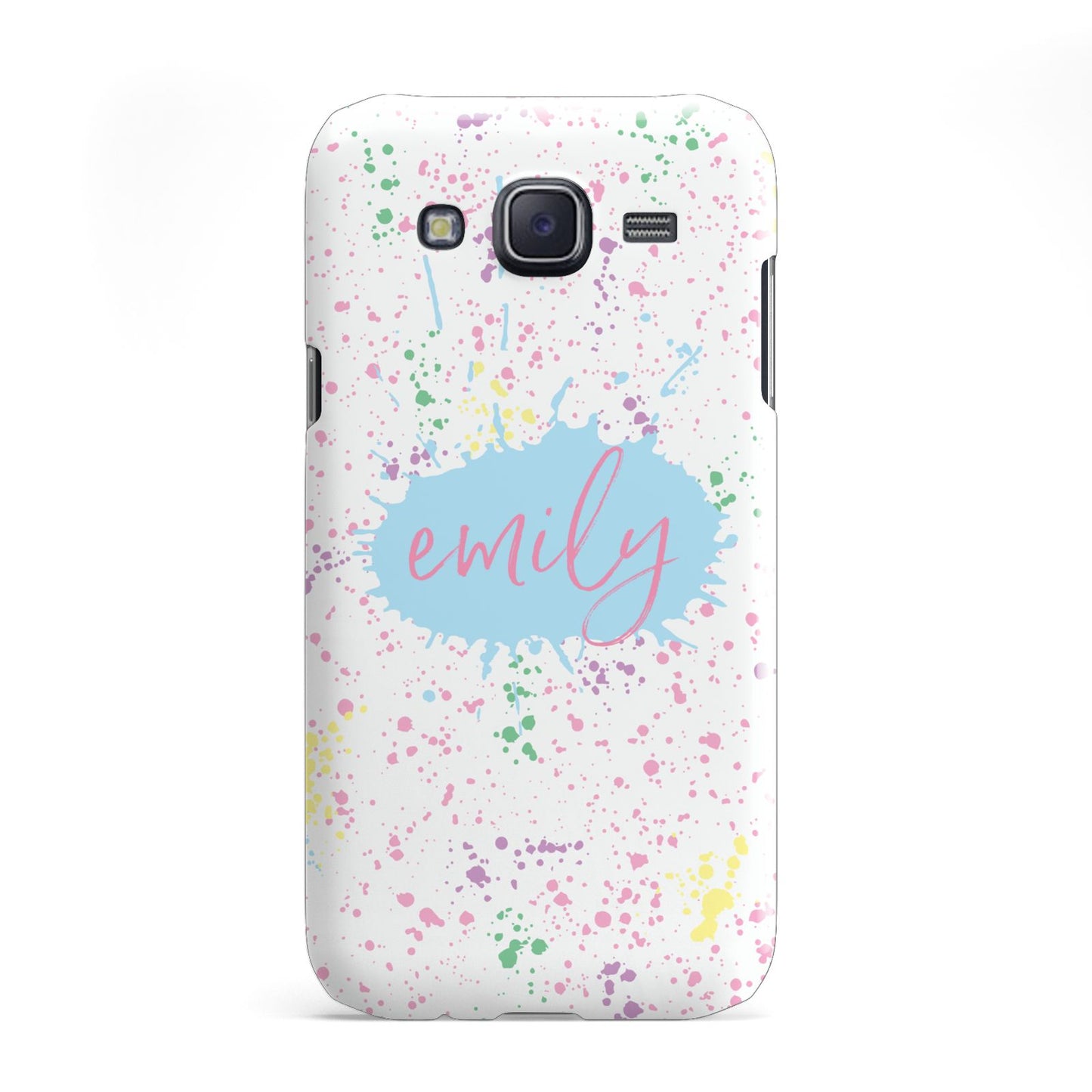 Personalised Ink Splatter Mulitcoloured Samsung Galaxy J5 Case