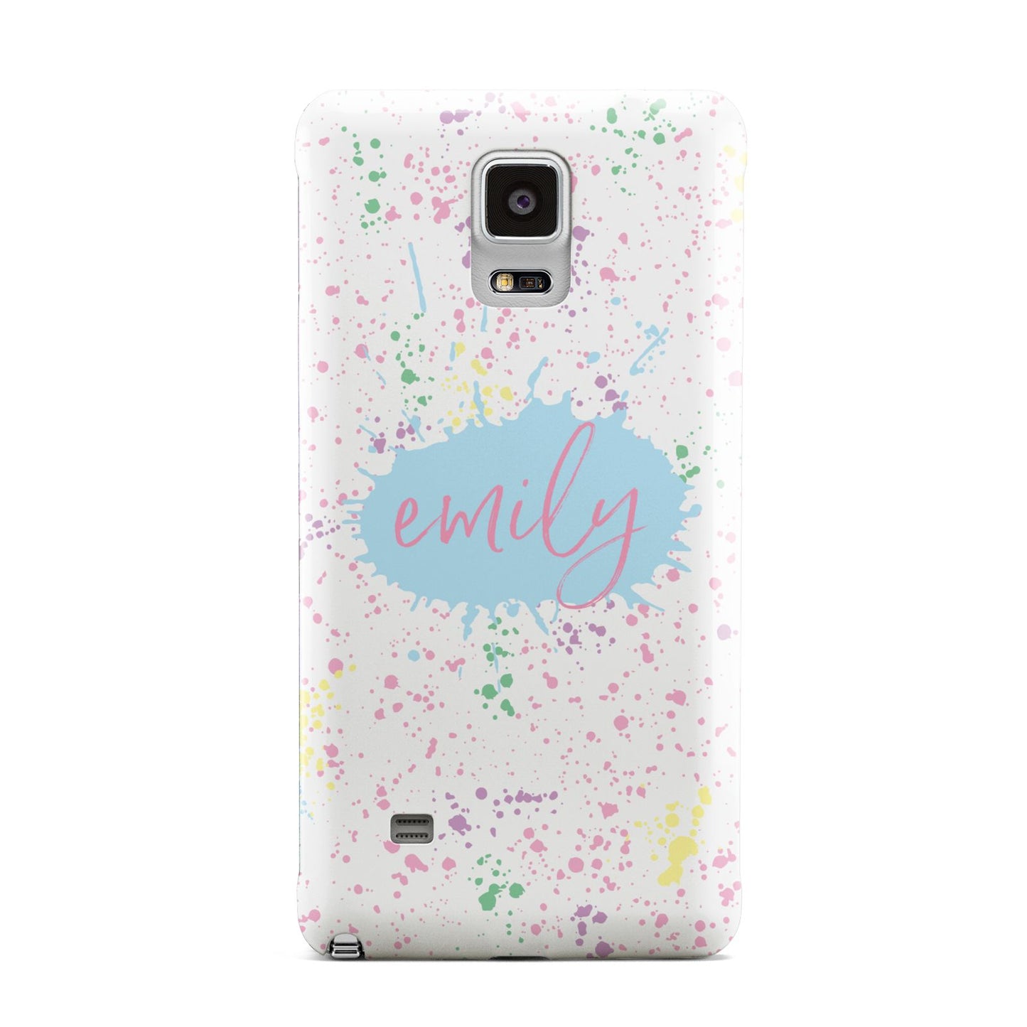 Personalised Ink Splatter Mulitcoloured Samsung Galaxy Note 4 Case