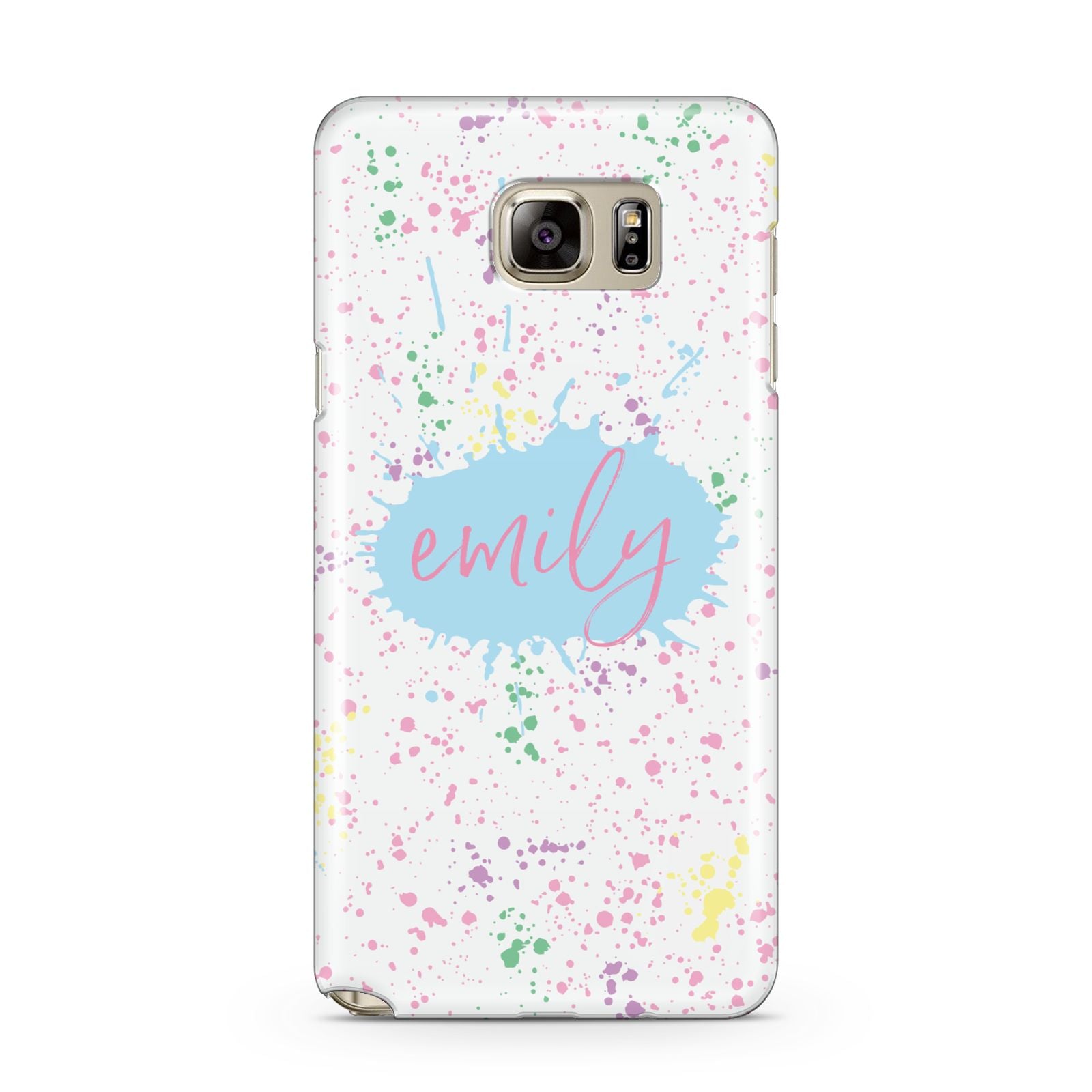 Personalised Ink Splatter Mulitcoloured Samsung Galaxy Note 5 Case