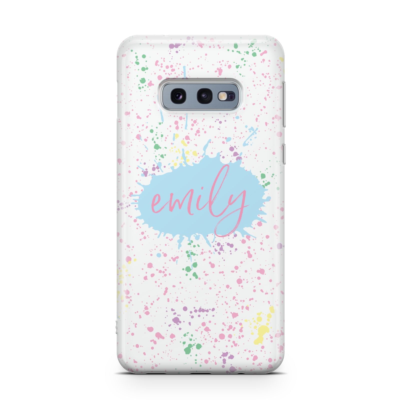 Personalised Ink Splatter Mulitcoloured Samsung Galaxy S10E Case