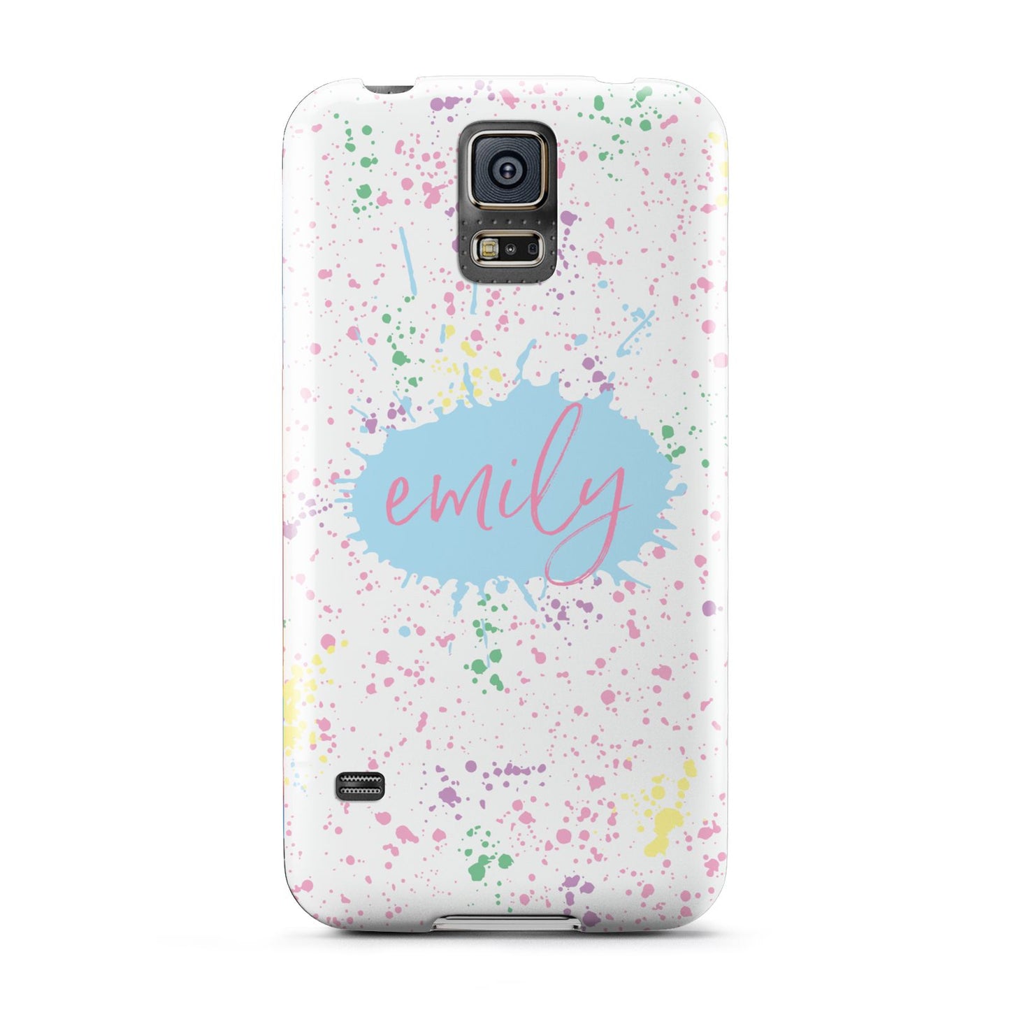 Personalised Ink Splatter Mulitcoloured Samsung Galaxy S5 Case