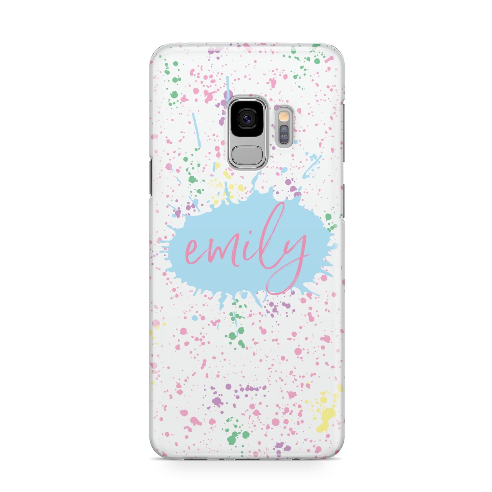 Personalised Ink Splatter Mulitcoloured Samsung Galaxy S9 Case