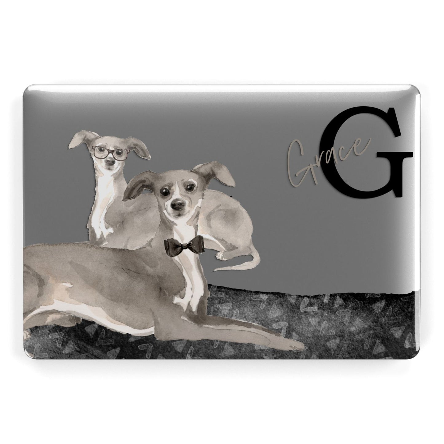 Personalised Italian Greyhound Apple MacBook Case