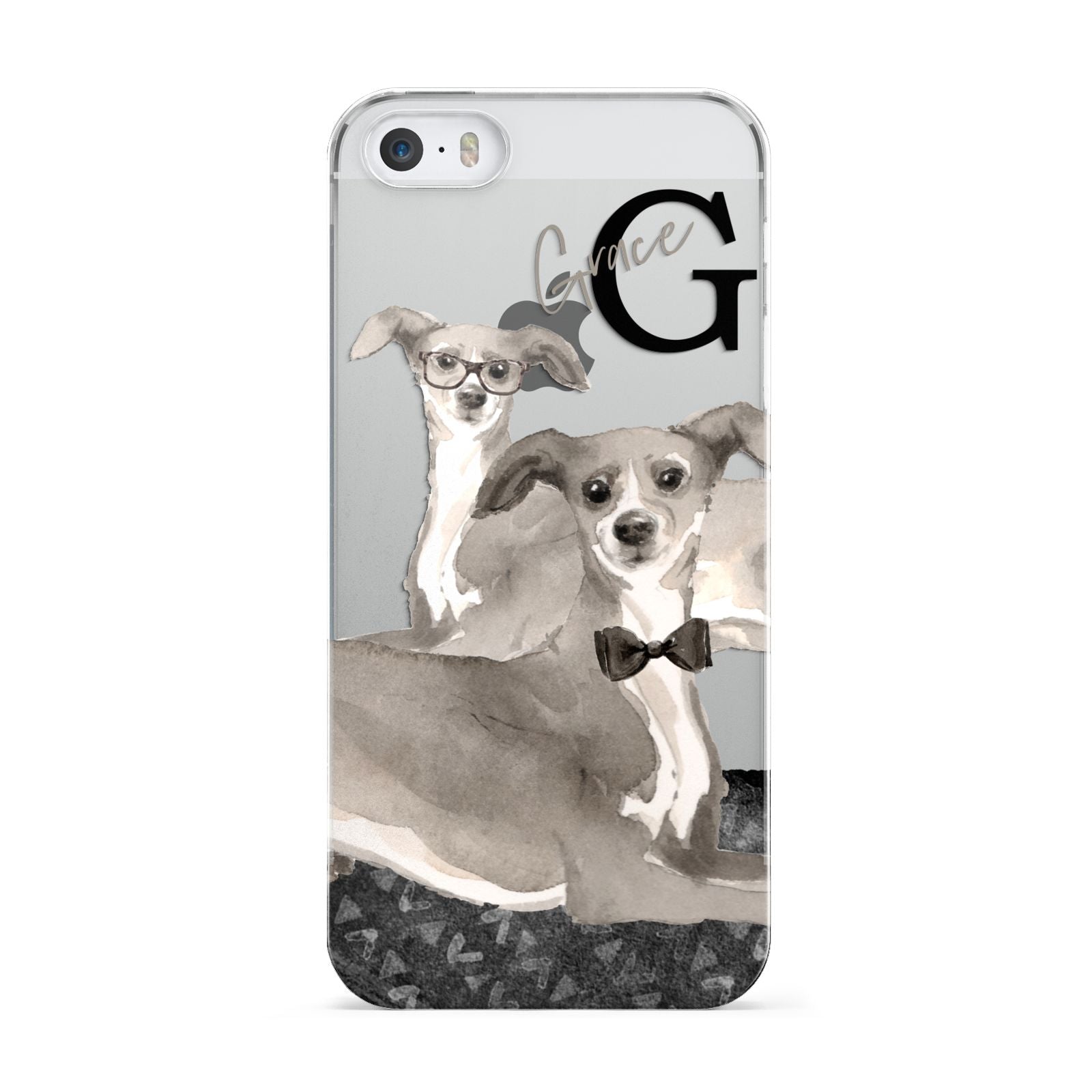 Personalised Italian Greyhound Apple iPhone 5 Case
