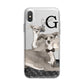 Personalised Italian Greyhound iPhone X Bumper Case on Silver iPhone Alternative Image 1