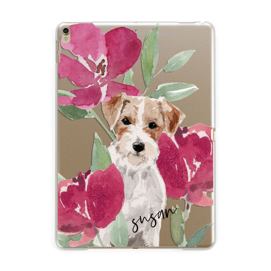 Personalised Jack Russel Apple iPad Gold Case