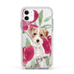 Personalised Jack Russel Apple iPhone 11 in White with White Impact Case
