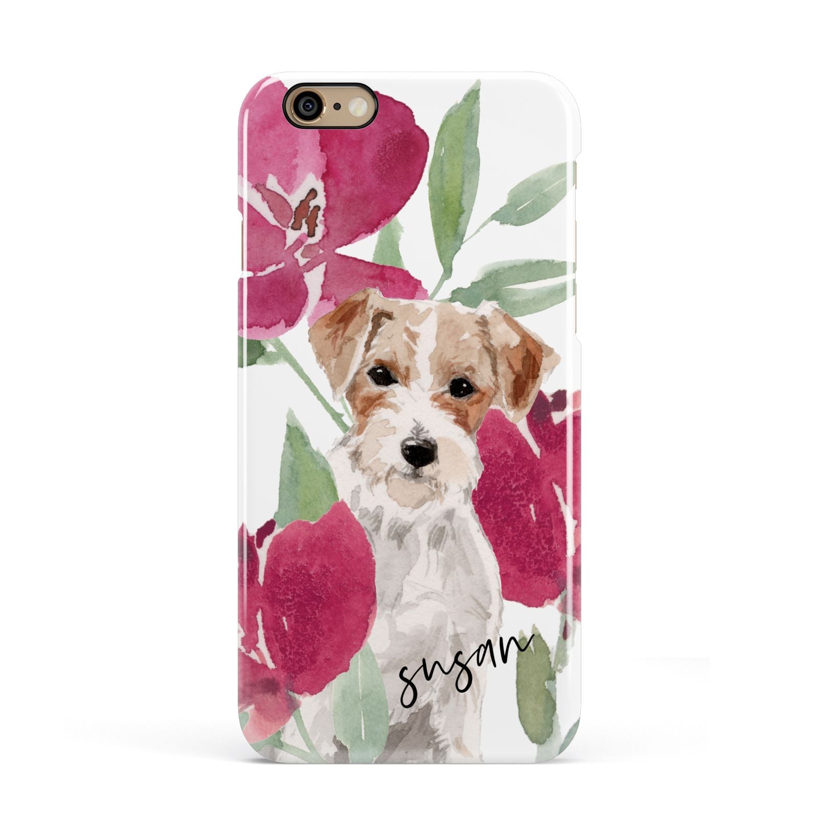 Personalised Jack Russel Apple iPhone 6 3D Snap Case