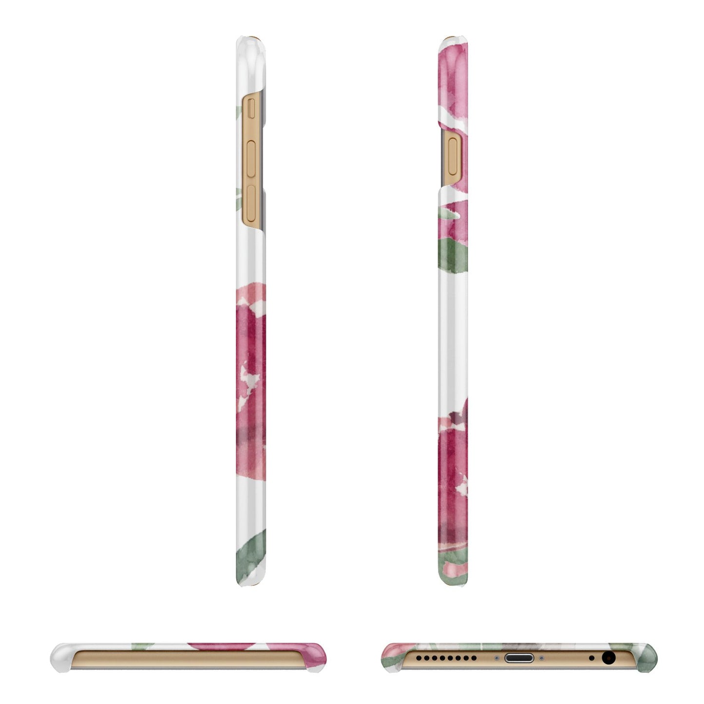 Personalised Jack Russel Apple iPhone 6 Plus 3D Wrap Snap Case Angled Images