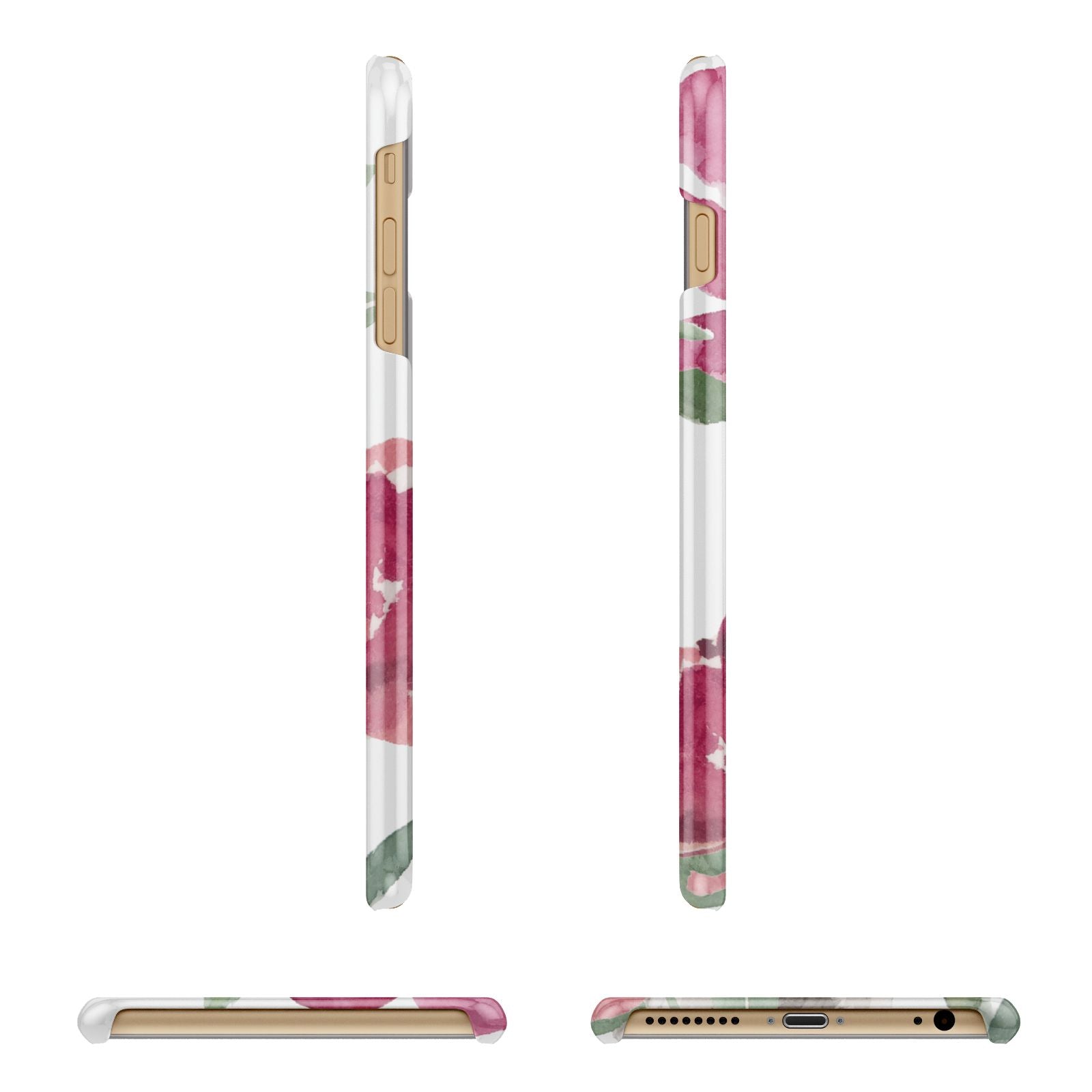 Personalised Jack Russel Apple iPhone 6 Plus 3D Wrap Snap Case Angled Images