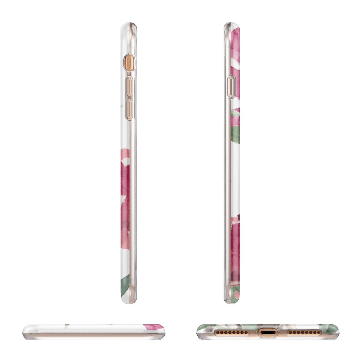 Personalised Jack Russel Apple iPhone 7 8 Plus 3D Wrap Tough Case Alternative Image Angles