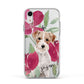 Personalised Jack Russel Apple iPhone XR Impact Case White Edge on Silver Phone