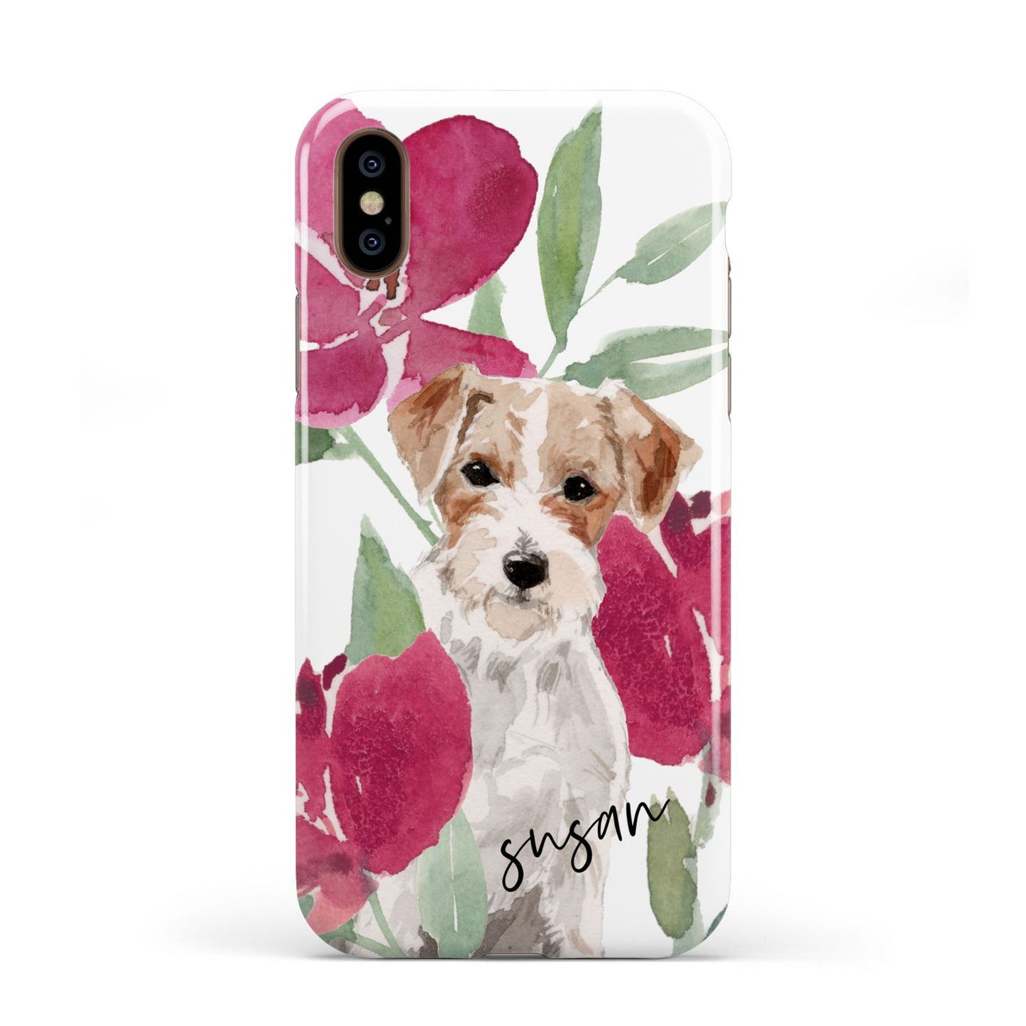 Personalised Jack Russel Apple iPhone XS 3D Tough
