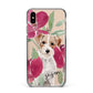 Personalised Jack Russel Apple iPhone Xs Max Impact Case Black Edge on Gold Phone
