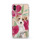 Personalised Jack Russel Apple iPhone Xs Max Impact Case White Edge on Gold Phone