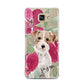 Personalised Jack Russel Samsung Galaxy A7 2016 Case on gold phone