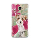Personalised Jack Russel Samsung Galaxy A9 2016 Case on gold phone