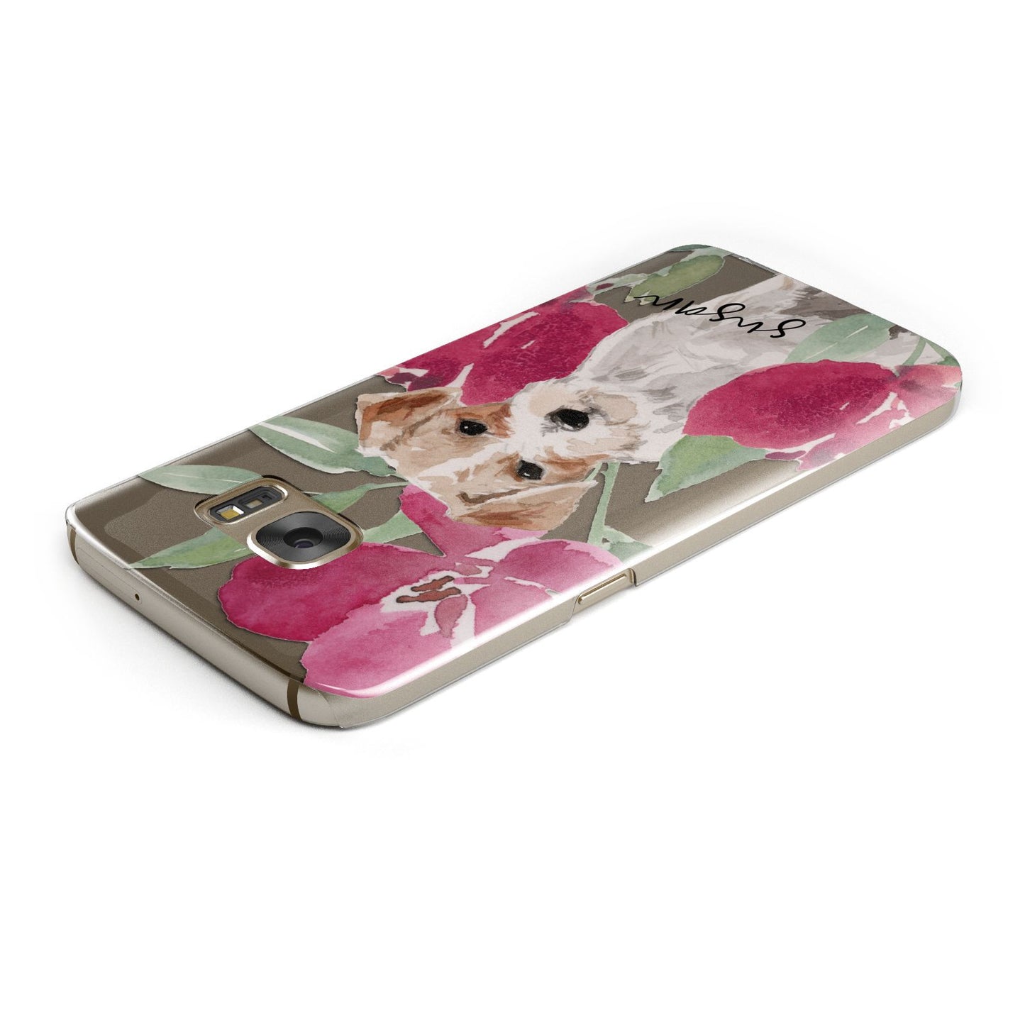 Personalised Jack Russel Samsung Galaxy Case Top Cutout