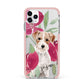 Personalised Jack Russel iPhone 11 Pro Max Impact Pink Edge Case