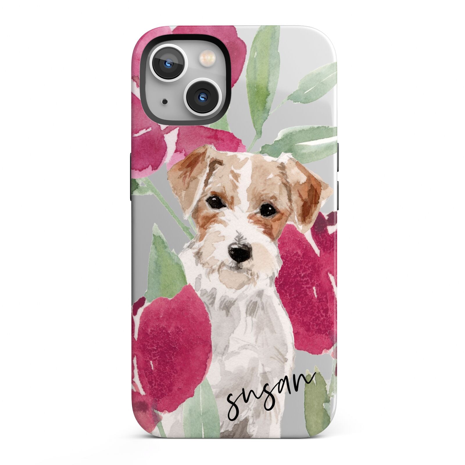 Personalised Jack Russel iPhone 13 Full Wrap 3D Tough Case