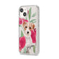 Personalised Jack Russel iPhone 14 Clear Tough Case Starlight Angled Image