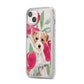 Personalised Jack Russel iPhone 14 Plus Clear Tough Case Starlight Angled Image